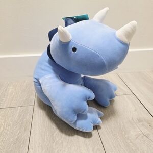 Blue Dinosaur Weighted Plush Throw Pillow - Pillowfort